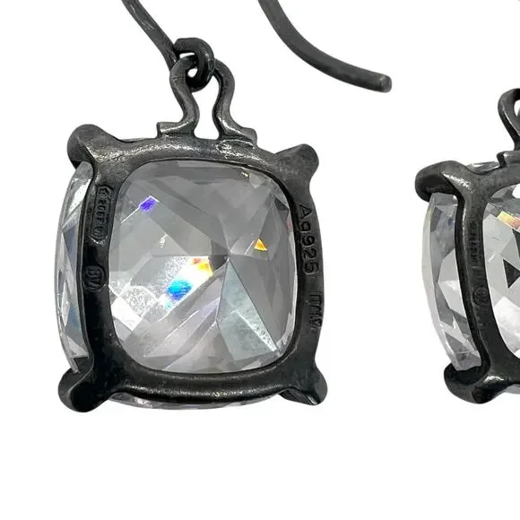 Bottega Veneta Crystal Sterling Silver Earrings - Picture 8 of 9